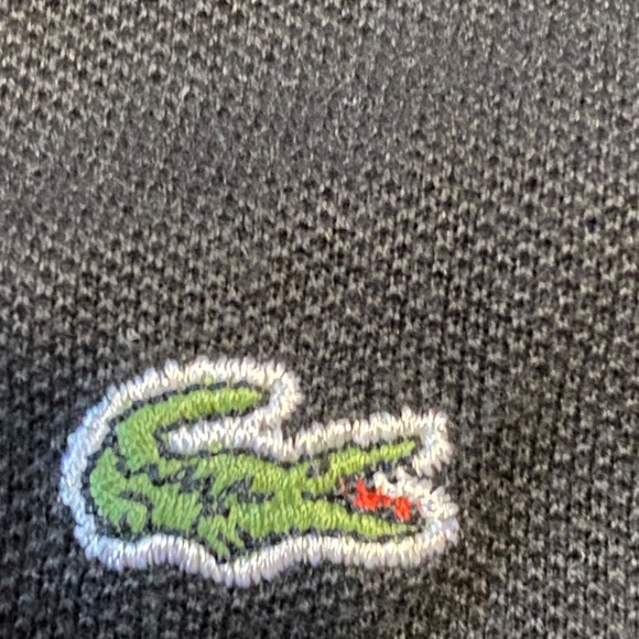 Lacoste black collared button up short sleeve slim fit polo. Sz 38 - Picture 11 of 11